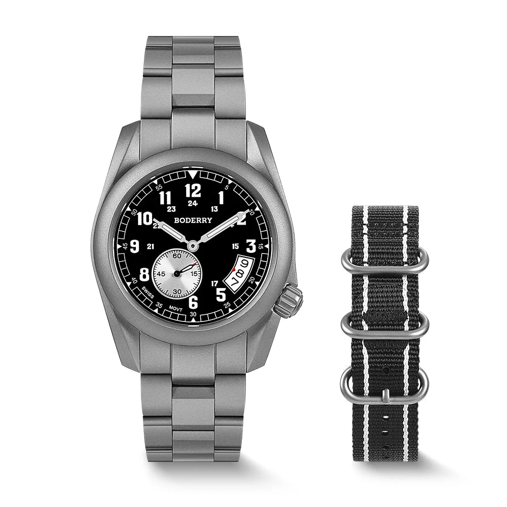 BODERRY Voyager BD-Q08-01B 38 mm kol saati