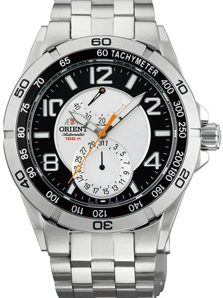 Orient Planet 21-Jewel Automatic with Power Reserve and Stainless Steel Bracelet #FM00001S kol saati
