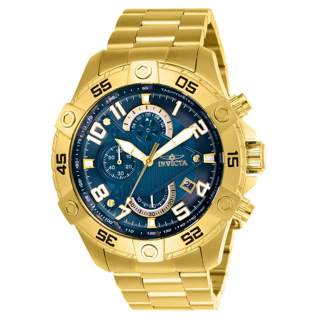 Invicta Rally Scuba Watch - 48mm, Gold (ZG-26095) kol saati