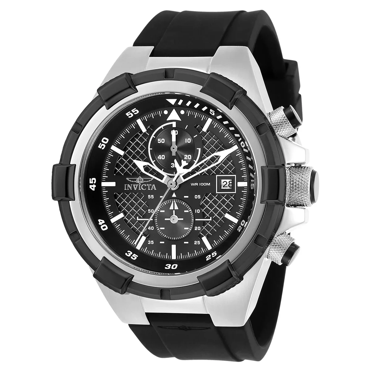 Invicta Aviator Jetframe Watch - 50.5mm, Black (28095) 50.5 mm kol saati