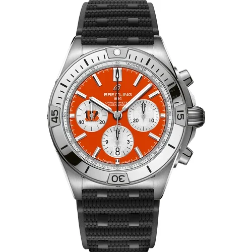 Breitling Chronomat B01 42 NFL Cincinnati Bengals Edition AB01342B1O1S1 42 mm kol saati
