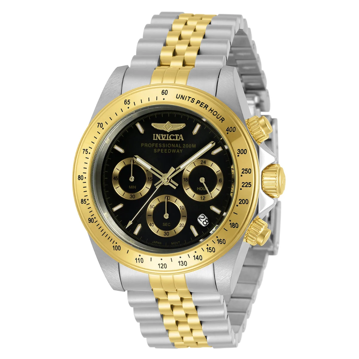 Invicta Speedway Velisque Watch - 39.5mm, Steel, Gold (30992) 39.5 mm kol saati