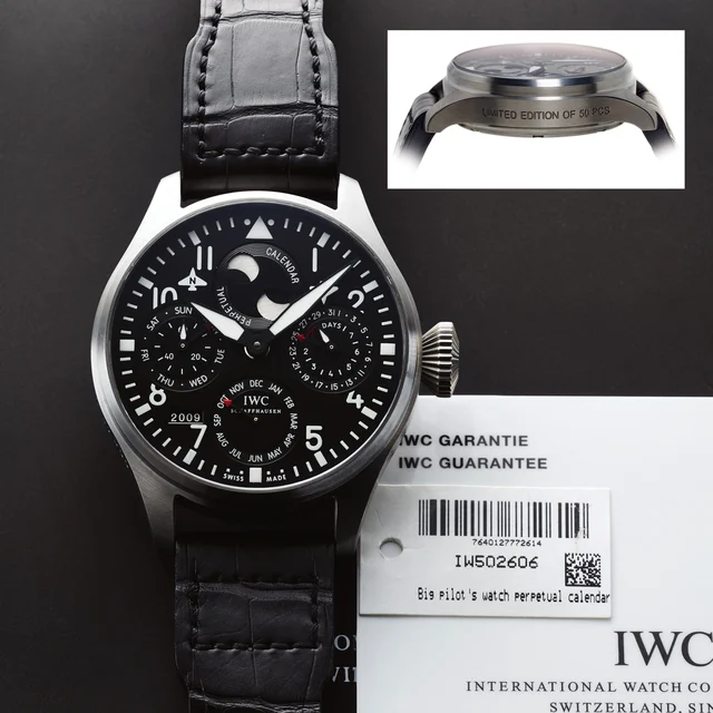IWC IWC REF. 502606 BIG PILOT PERPETUAL CALENDAR CELLINI kol saati