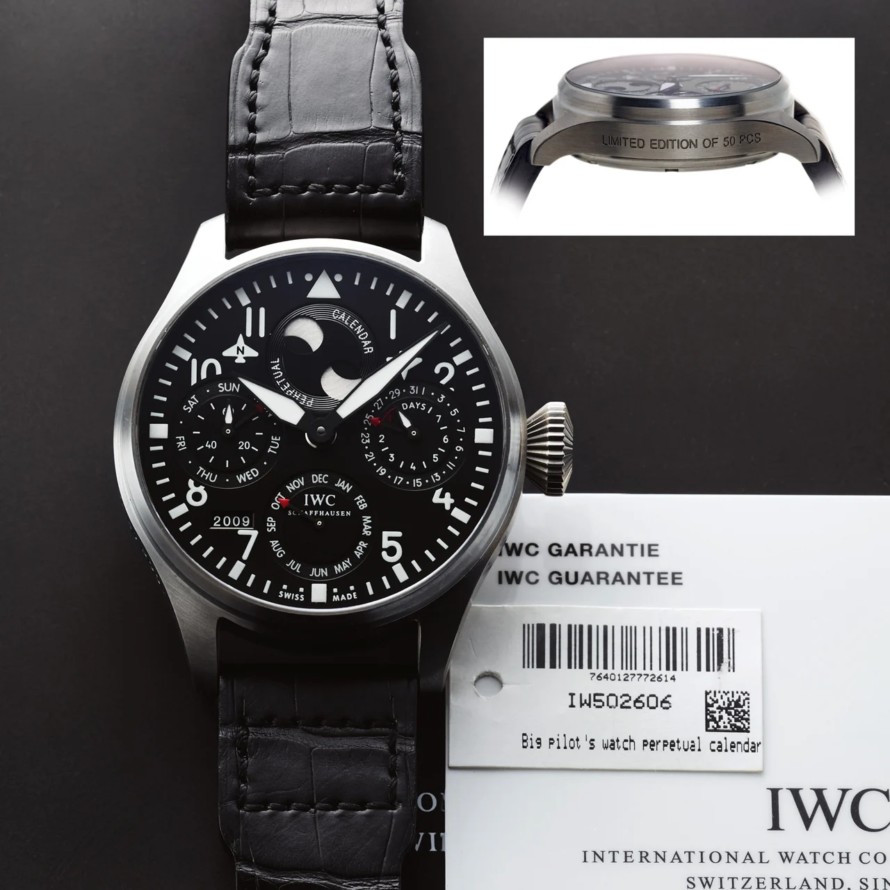 IWC IWC REF. 502606 BIG PILOT PERPETUAL CALENDAR CELLINI kol saati