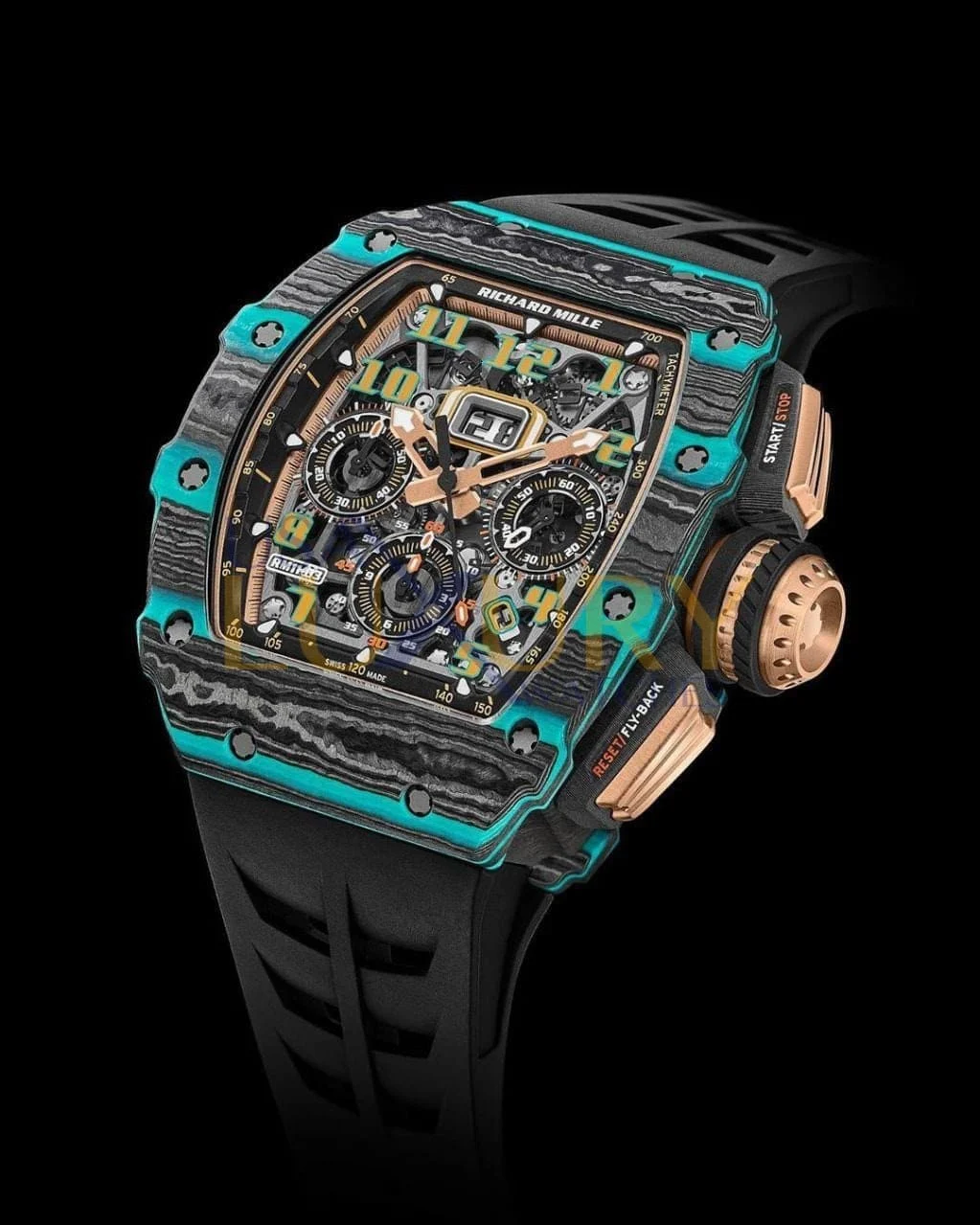 Richard Mille Automatic Ultimate Edition Carbon Chr Richard Mille RM 11-03 Automatic Ultimate Edition Carbon Chr 50 mm kol saati