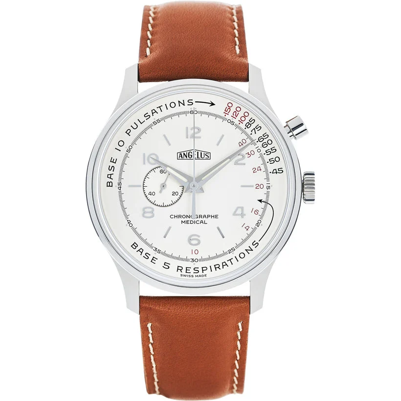 Angelus Chronograph Medical Massena Lab 0CHAS.A01A.V010S 39 mm kol saati