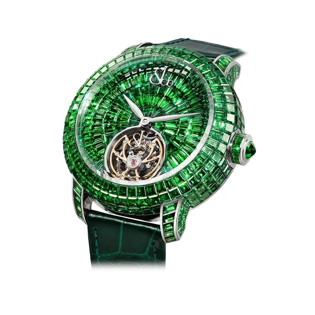 Jacob & Co. Jacob & Co. Caviar Tourbillon Tsavorites CV210.30.AA.UA.A kol saati