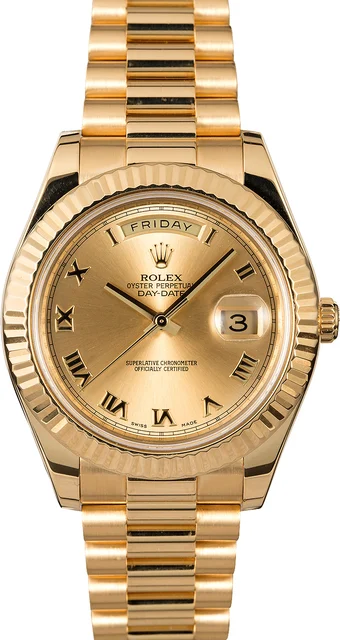 Rolex President 218238 Champagne Roman Dial 218238CRP kol saati