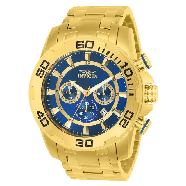 Invicta Pro Diver SCUBA Watch - 50mm. Gold (22321) kol saati