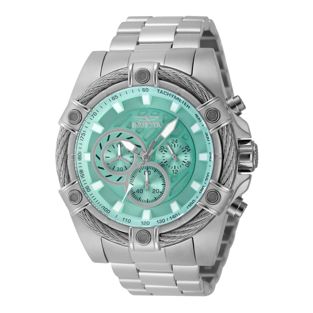 Invicta Bolt Ace Watch - 52mm. Steel (45874) 52 mm kol saati