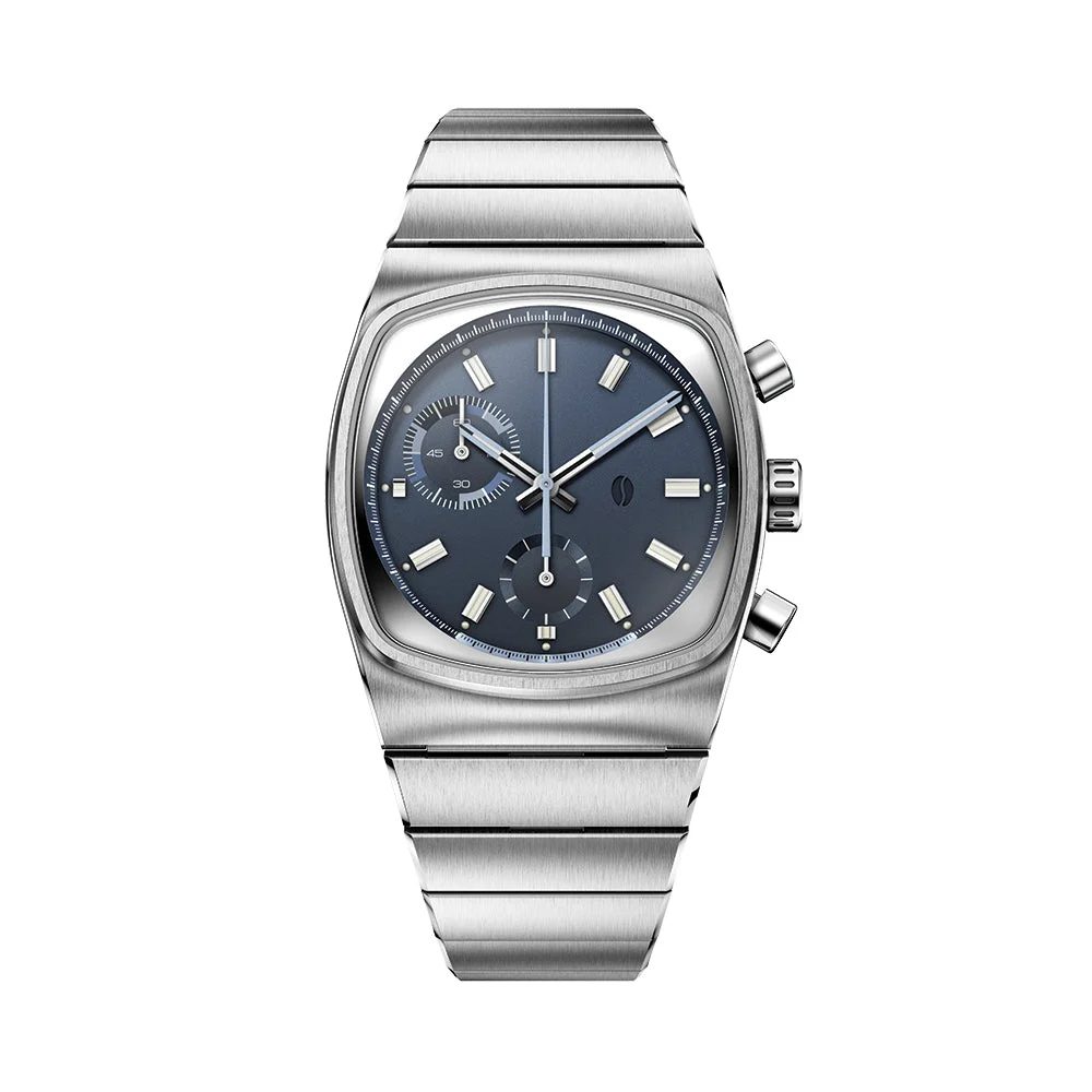 Brew Watch Co. Brew Metric Teddy Baldassarre Edition 36mm - Blue on Bracelet TEDDYxBrew 36 mm kol saati