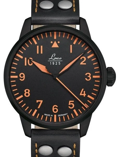 Laco Sorrento Type A Dial Automatic Pilot Watch with Sapphire Crystal #861965PVD 42 mm kol saati