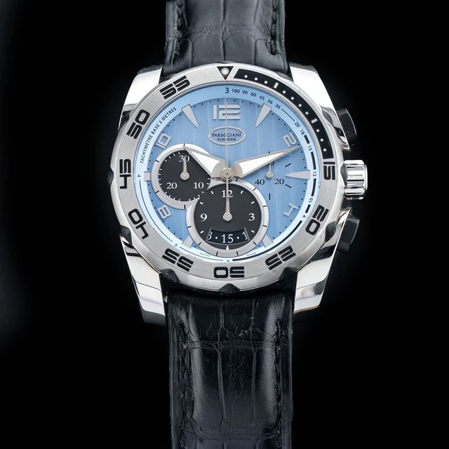 Parmigiani Fleurier Pershing 005 Chronograph Automatic Blue Dial 210009N32942 kol saati