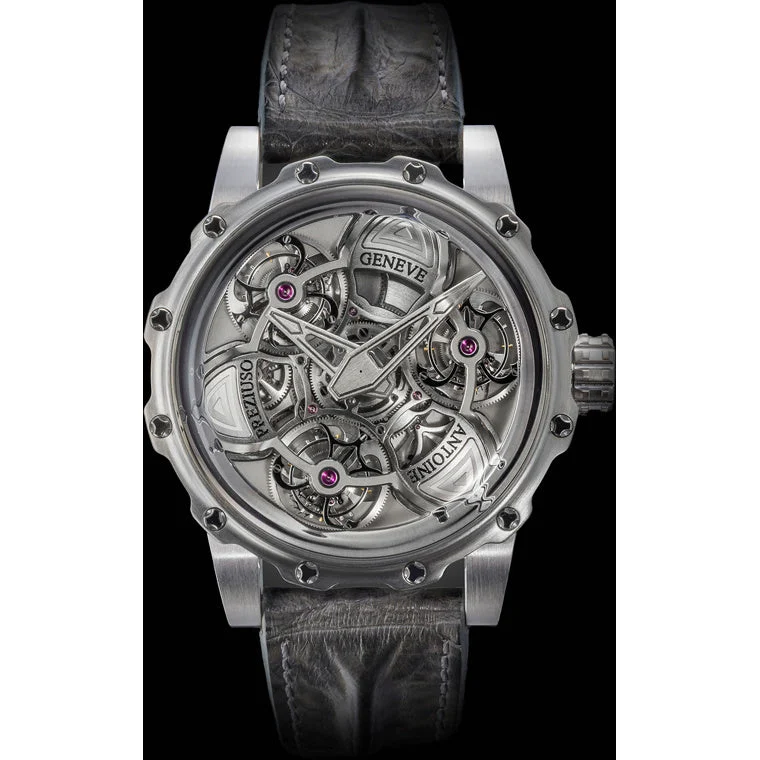 Antoine Preziuso Tourbillon of Tourbillons Titanium AFP-TTR-3X-TI kol saati