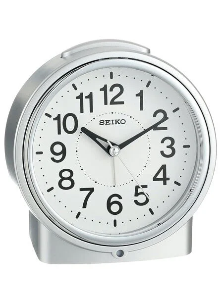 Seiko Alarm Clock with Snooze Bar and Quiet-Sweep #QHE117SLH kol saati