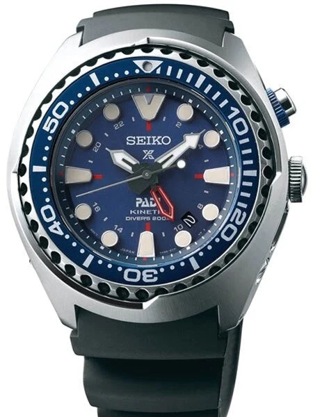 Seiko PADI Prospex Kinetic GMT Dual-Time Watch with Power Reserve Indicator #SUN065 kol sa