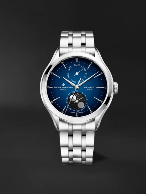 Baume & Mercier Clifton Moon Phase Date BMM0A10725 kol saati