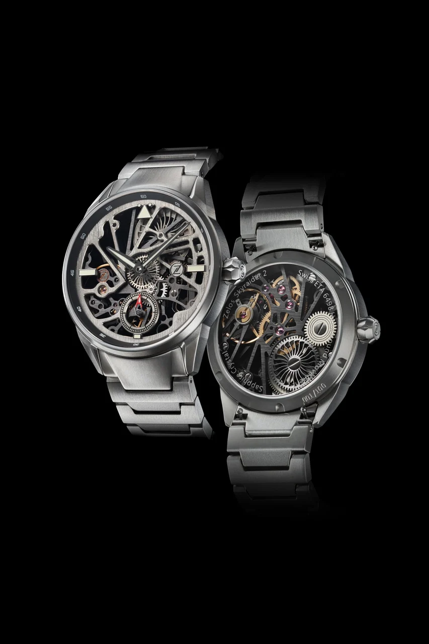 Zelos Skyraider 2 Ti Skeleton 22 mm kol saati