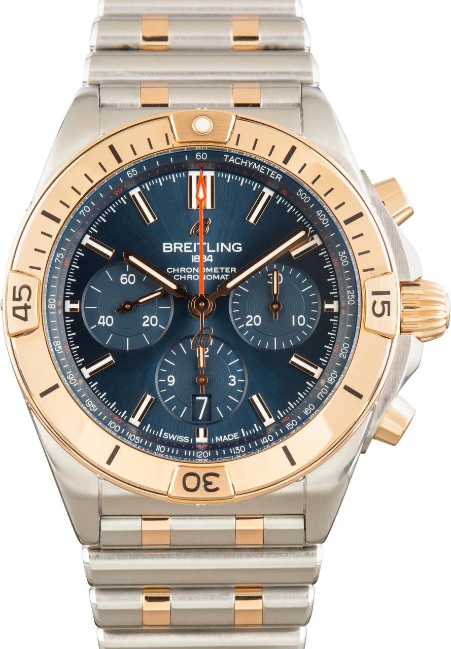 Breitling Chronomat B01 42 Blue Dial UB0134101C1U1 42 mm kol saati