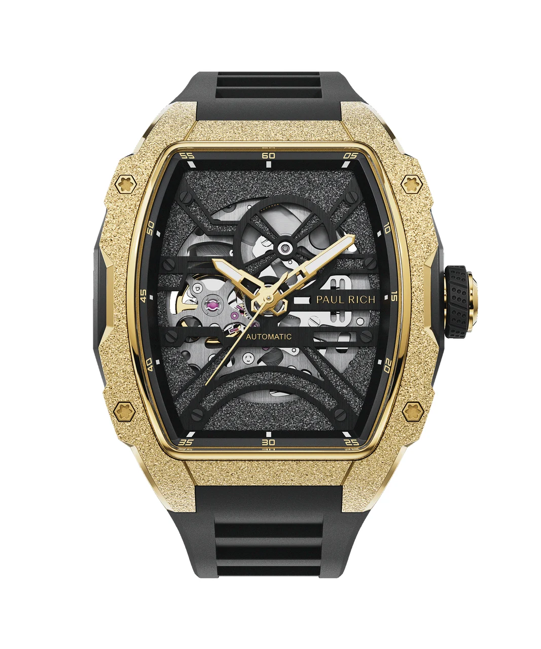 Paul Rich Astro Skeleton 5188Cgoldblack 43 mm kol saati