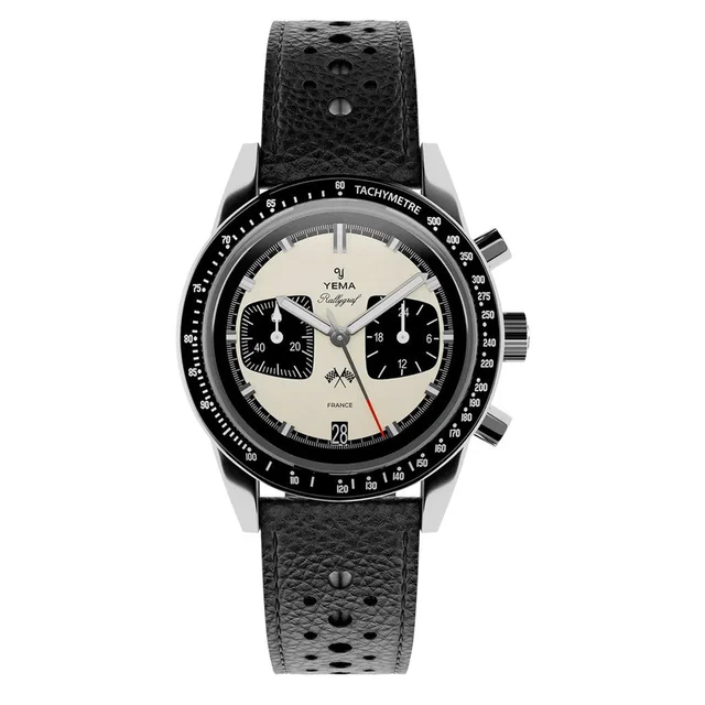 Yema Rallygraf Meca-Quartz Panda Chronograph # -16 YEMA-16 kol saati