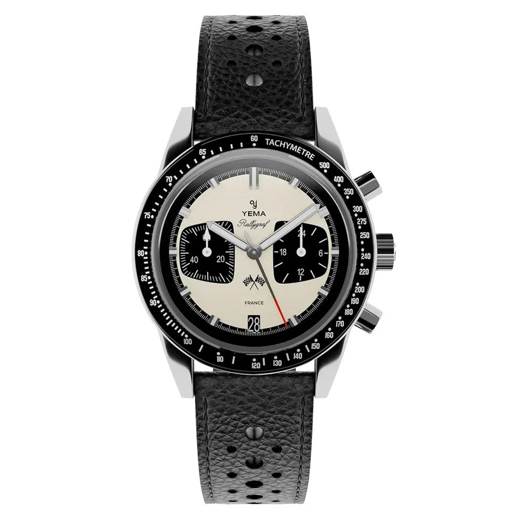 Yema Rallygraf Meca-Quartz Panda Chronograph # -16 YEMA-16 kol saati