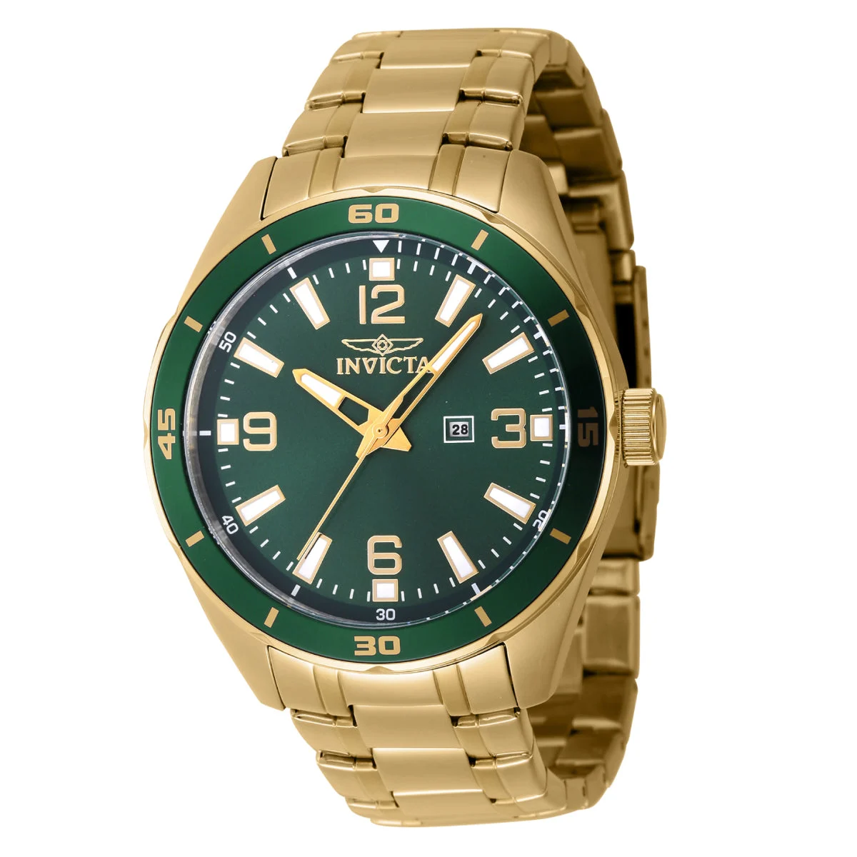 Invicta Pro Diver Watch - 44mm, Gold (46675) 44 mm kol saati