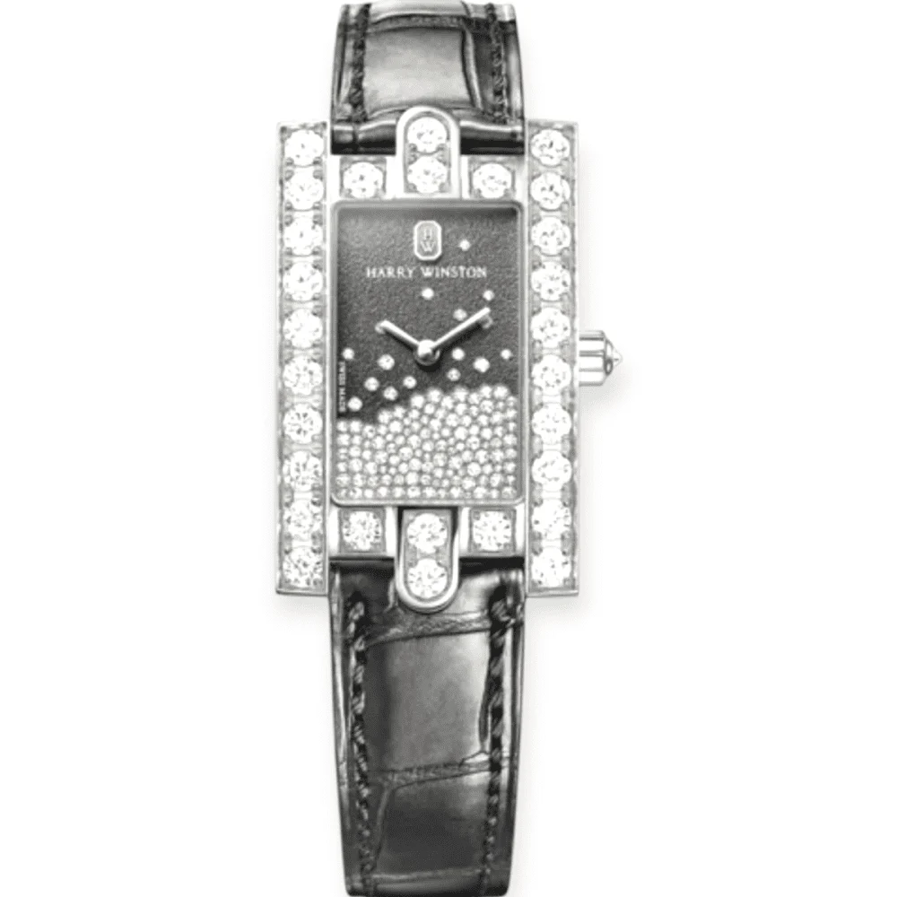 Harry Winston Avenue Classic Diamond Drops 21.4mm Pre-Owned Harry Winston Avenue Classic Diamond Drops 21.4mm 36 mm kol saati