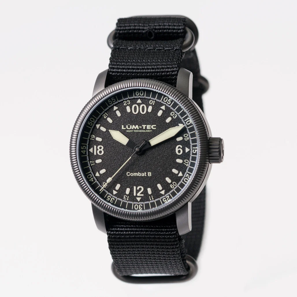 Lum Tec Lum-Tec Combat B54 Watch with 24 Hour Dial #Combat-B54 43 mm kol saati