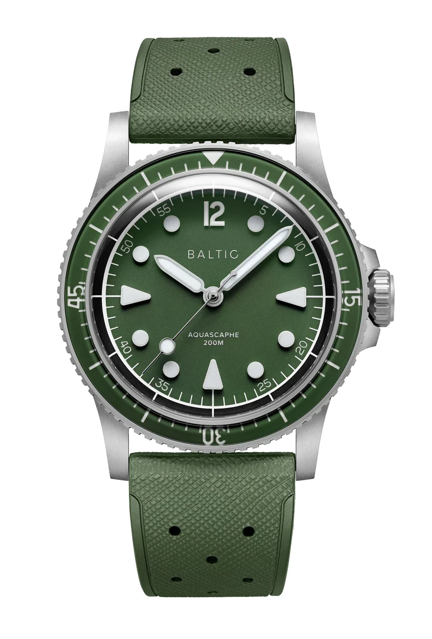 Baltic Aquascaphe BAL_AQMK237_GRN_SS_RCBLKM_SOL 37 mm kol saati