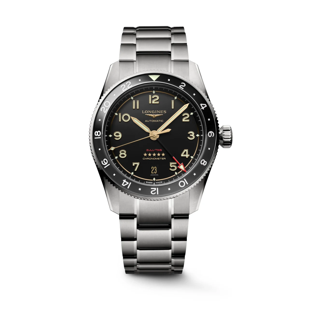 Longines Spirit Zulu Time Titanium L3.802.1.53.6 39 mm kol saati