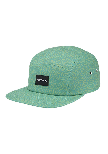 Nixon US Mikey 5 Panel Hat - Squigg / Green C2997-5116-00 kol saati