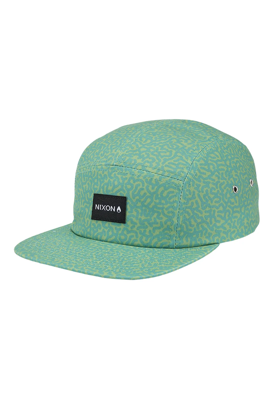 Nixon US Mikey 5 Panel Hat - Squigg / Green C2997-5116-00 kol saati
