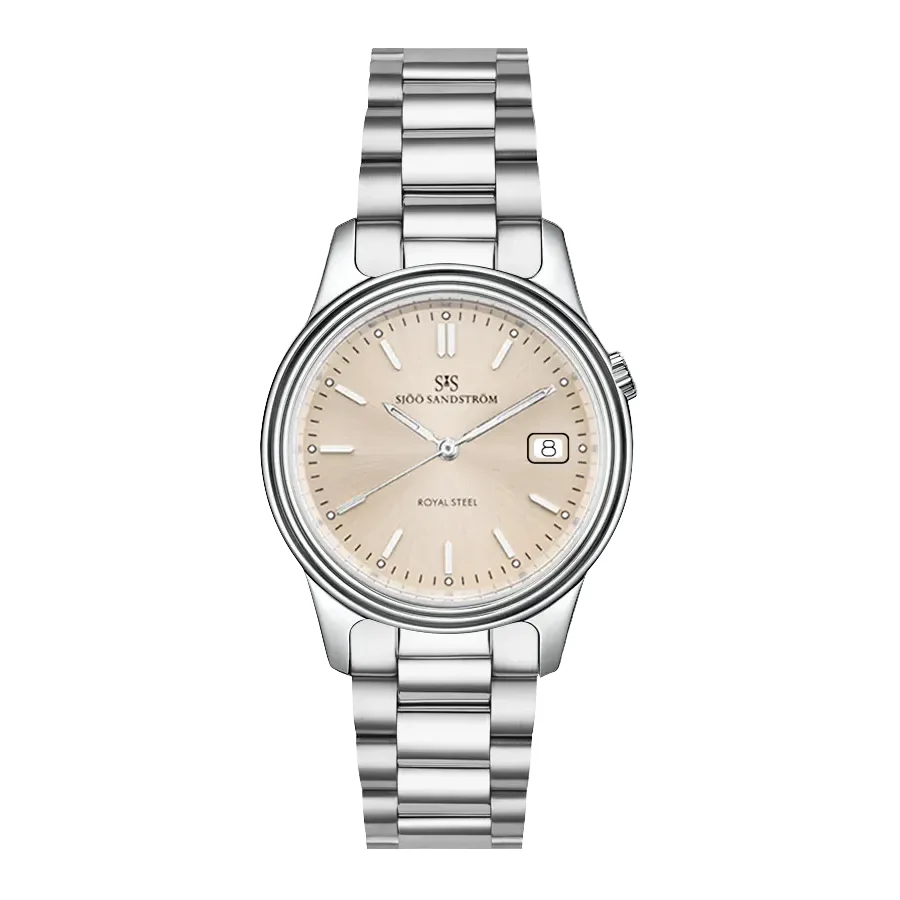 Sjöö Sandström Royal Steel Classic SS-2232-1-Champagne 32 mm kol saati