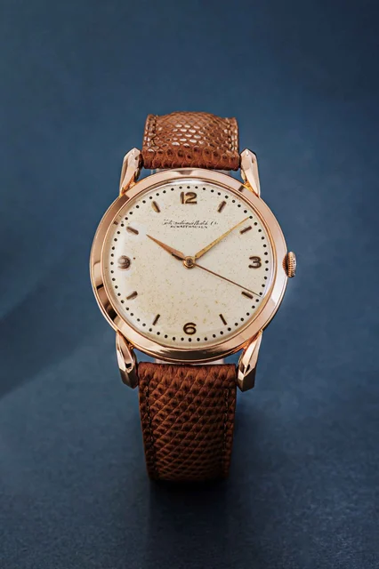 IWC Dress watch Bombay lugs 18k rose gold kol saati