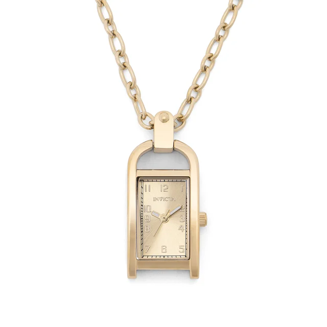 Invicta Mini Angel Necklace Watch - 18mm, Gold (49935) kol saati