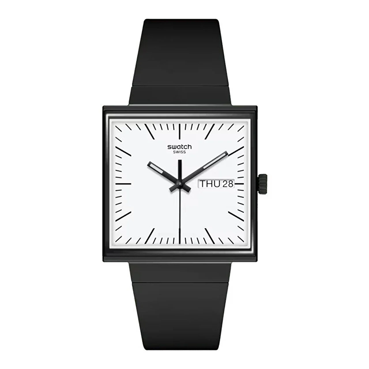 Swatch What If…black? SO34B700 41.8 mm kol saati