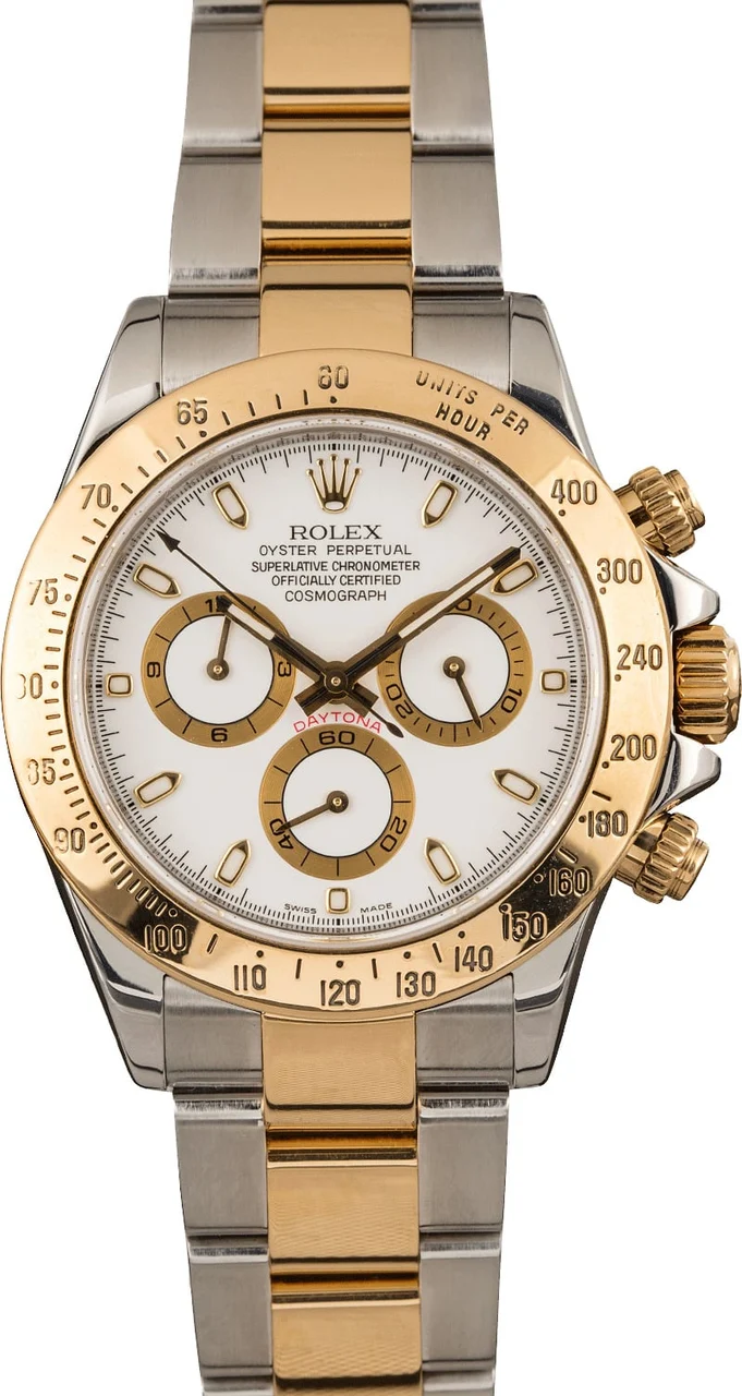 Rolex Daytona Ref 116523 Ivory Dial 116523WSO 40 mm kol saati