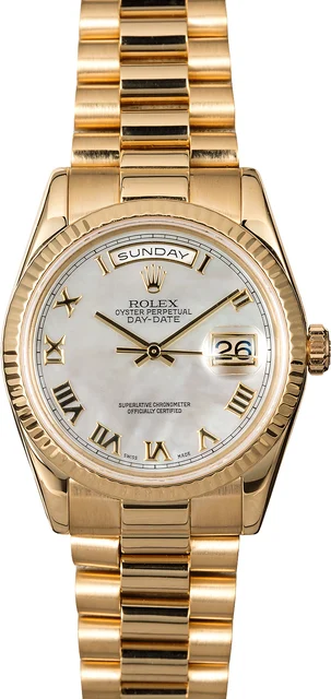 Rolex President 118238 Mother Of Pearl 118238MRP kol saati