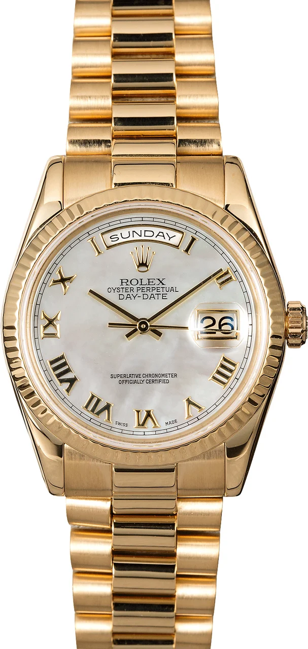 Rolex President 118238 Mother Of Pearl 118238MRP kol saati