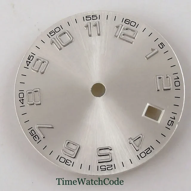 Tandorio New 29mm Sterile Watch Dial Parts Fit ETA 2836/2824,PT500,Sw200,DG2813/3804 Miyot