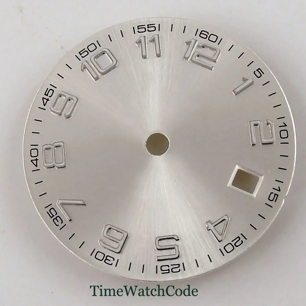 Tandorio New 29mm Sterile Watch Dial Parts Fit ETA 2836/2824,PT500,Sw200,DG2813/3804 Miyota 8215 821A Movement 4000903777310-A 29 mm kol saati