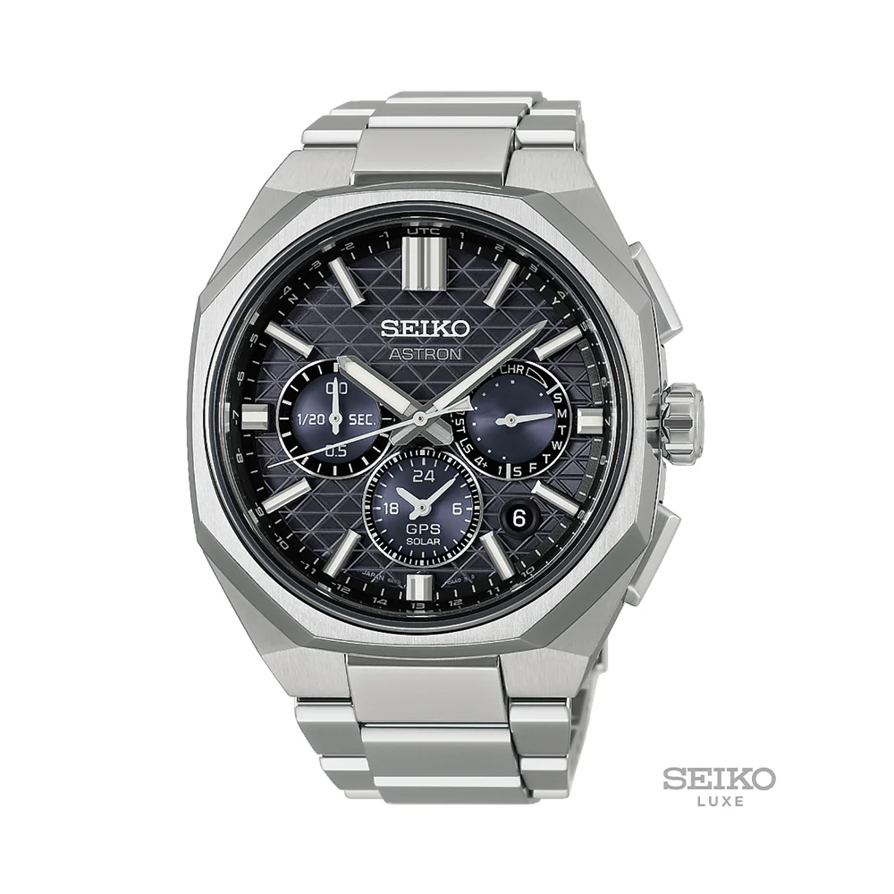 Seiko Astron 43.4mm - Blue on Bracelet HAB002 43.4 mm kol saati