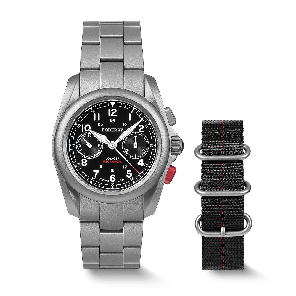 BODERRY Voyager BD-M02T-04B 40 mm kol saati