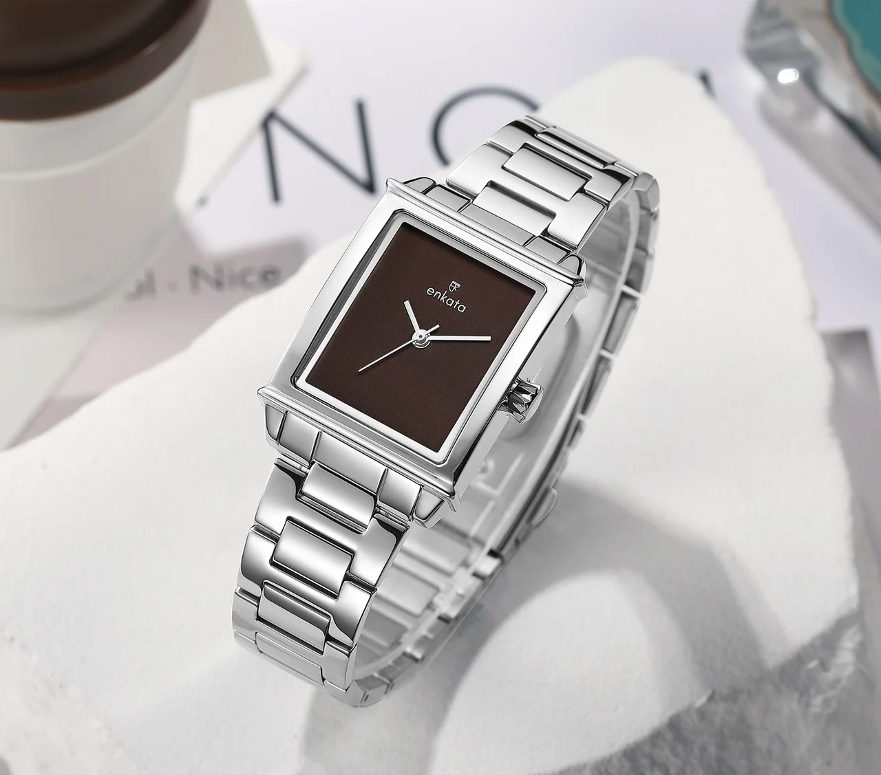 Enkatawatches Phoenix Silver 27 mm kol saati