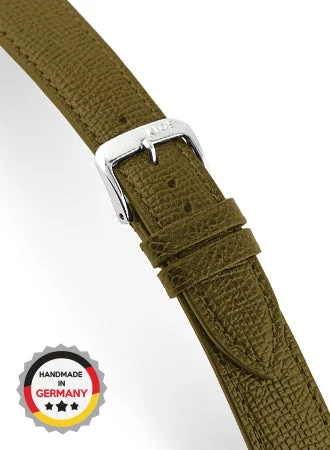 RIOS Grained Leather French - Drab Olive - Genuine Cowhide 4515/RI kol saati