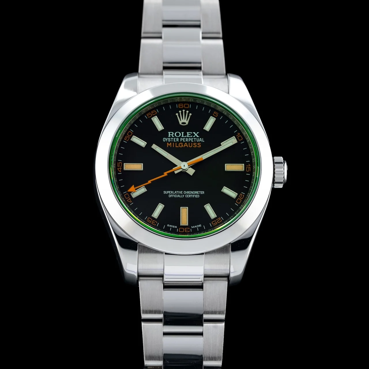 Rolex Milgauss Black Dial M116400GV-0001 210009N38811 40 mm kol saati