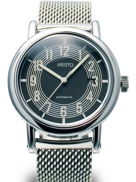 Aristo Retro Mercedes Dashboard Clock Design Swiss ETA Automatic Watch 4H300SEL 43 mm kol saati