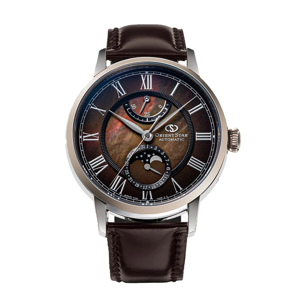 Orient Star Moon Phase OW-RE-AY0121A00B 41 mm kol saati