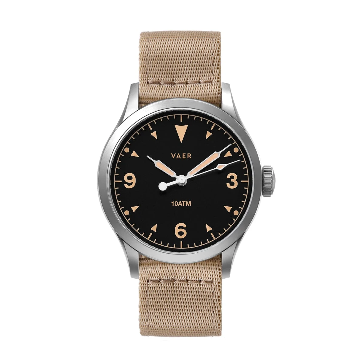 Vaer S5-TB-SIL20BLK-NY20KHA 40 mm kol saati
